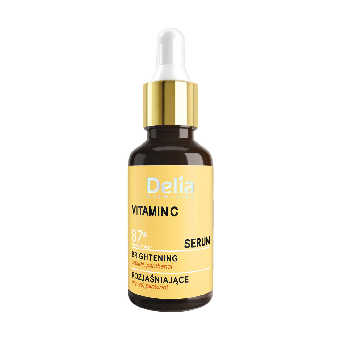 Освітлювальна сироватка для обличчя, шиї та зони декольте Delia Cosmetics Vitamin C Serum з вітаміном С, 30 мл